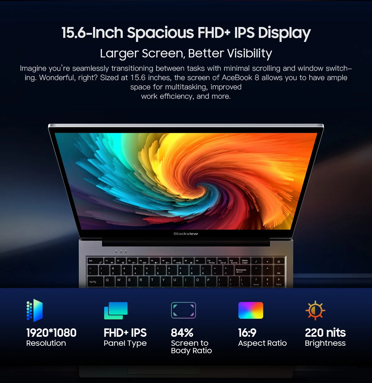 AceBook 8: Intel 16GB RAM + 512GB SSD