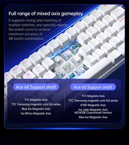 MCHOSE ACE68: Teclado Magnético 8000Hz (Rapid Trigger 0.01mm)