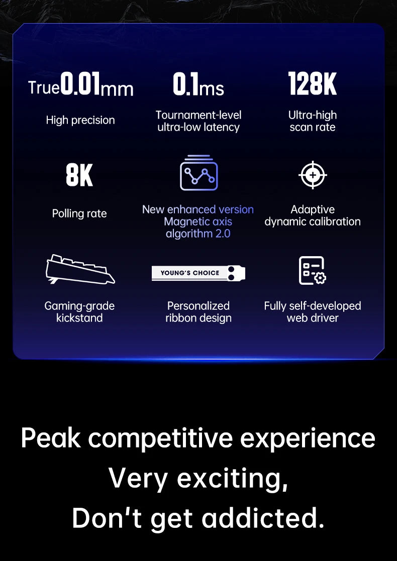 MCHOSE ACE68: Teclado Magnético 8000Hz (Rapid Trigger 0.01mm)