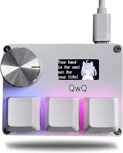 SayoDevice O3C: Teclado Magnético OSU! con Pantalla y Rapid Trigger
