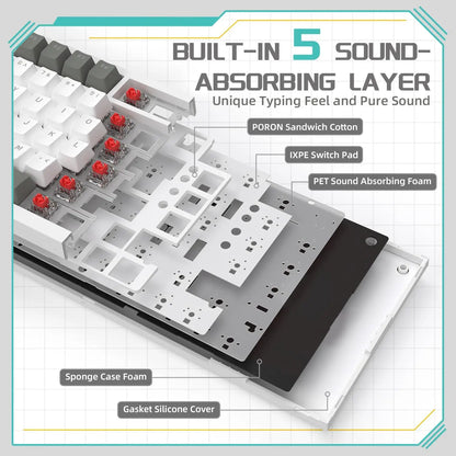 AJAZZ AK820: 75% Custom Hot-Swap & RGB