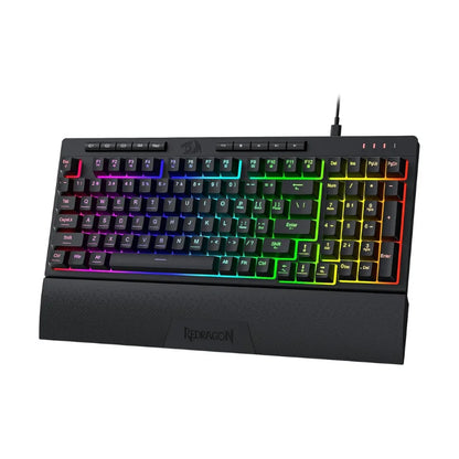 Redragon K515 Shiva RGB: El Teclado de Membrana Pro con Reposamuñecas