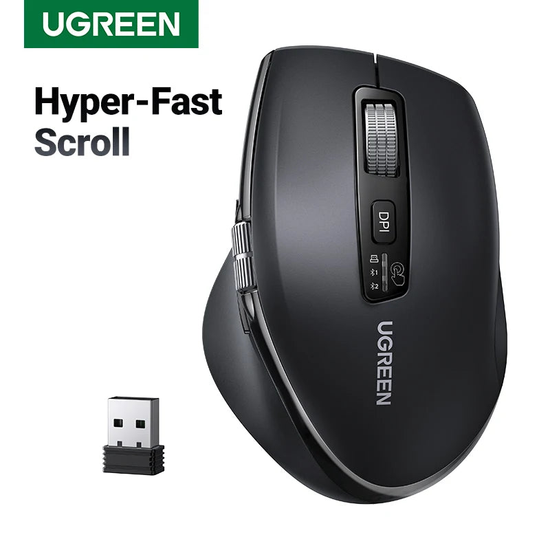 Mouse Ugreen Hyper-Fast Scroll: Bluetooth 5.4 & 5000 DPI Pro
