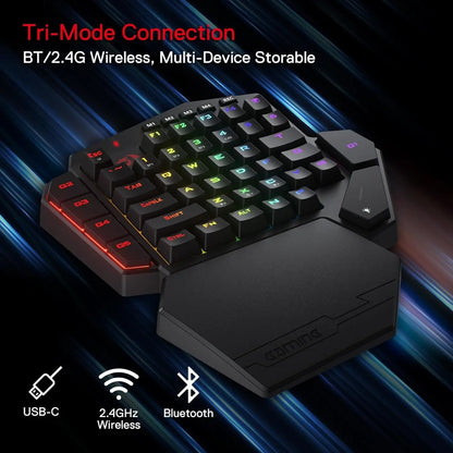 Redragon K585 PRO: Keypad Mecánico One-Handed (Tri-Mode & Macros)