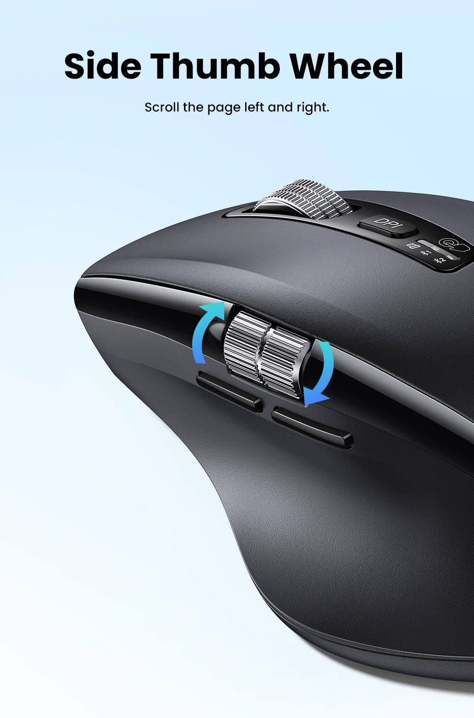 Mouse Ugreen Hyper-Fast Scroll: Bluetooth 5.4 & 5000 DPI Pro