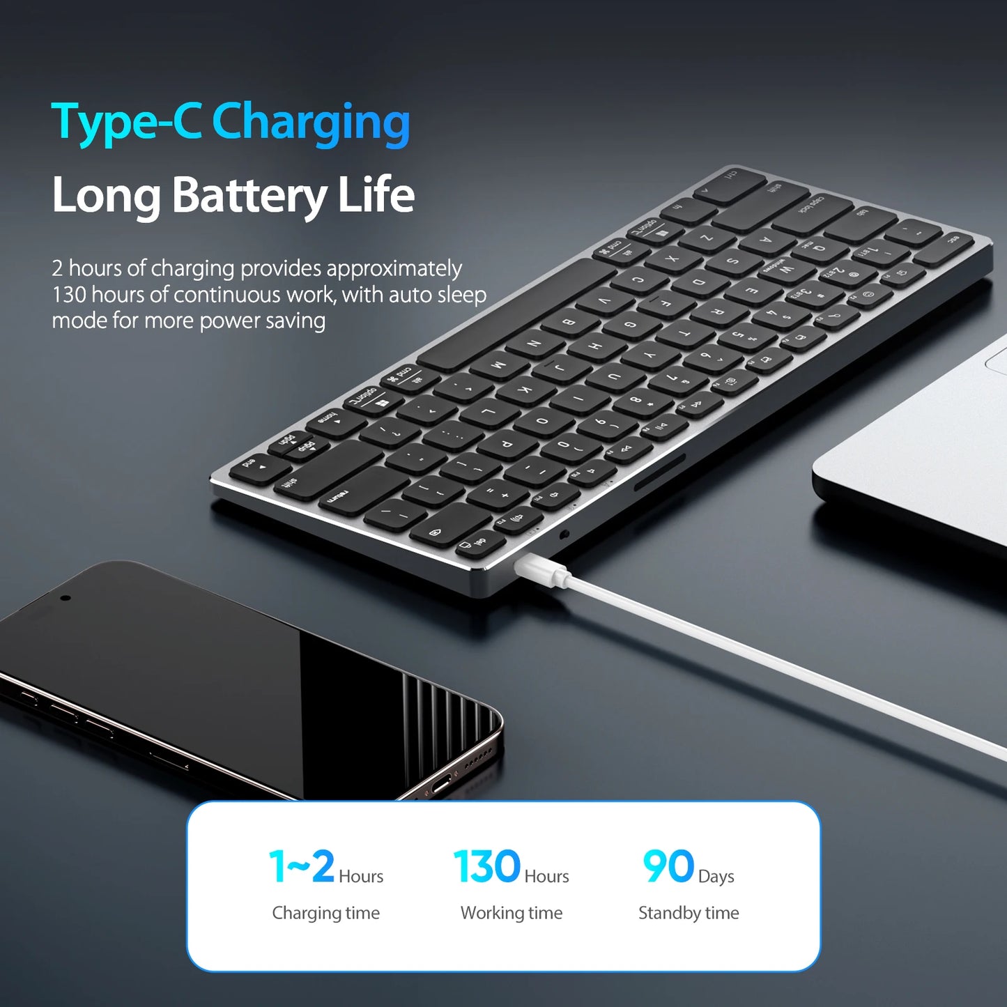 Teclado Dux Ducis Premium: Aluminio Aeroespacial & Bluetooth Multi-Device