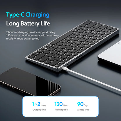 Teclado Dux Ducis Premium: Aluminio Aeroespacial & Bluetooth Multi-Device