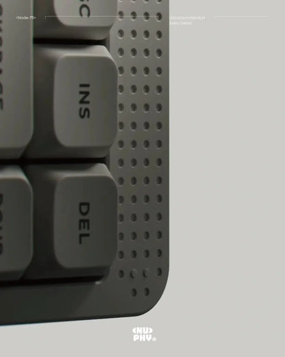 Teclado Mecánico NuPhy Node75: Low-Profile, Gasket Mount & Perilla Pro