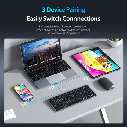 Teclado Dux Ducis Premium: Aluminio Aeroespacial & Bluetooth Multi-Device