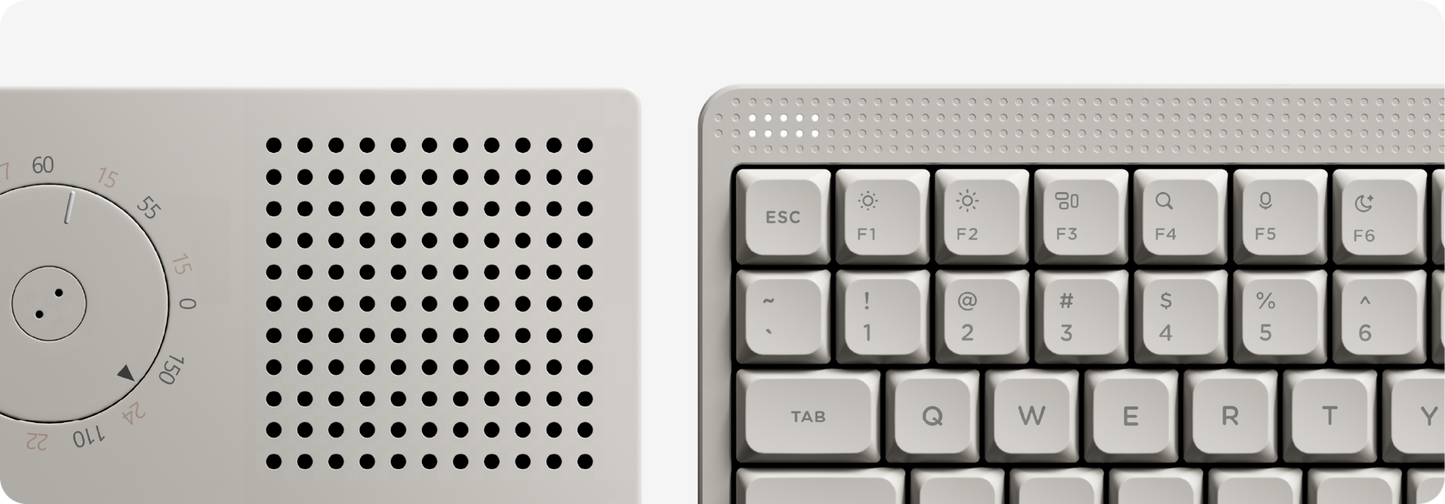 Teclado Mecánico NuPhy Node75: Low-Profile, Gasket Mount & Perilla Pro